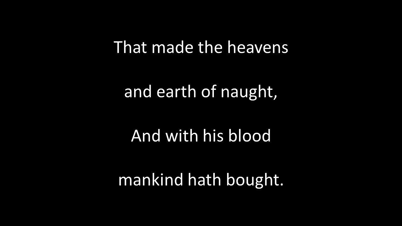 The First Nowell sung