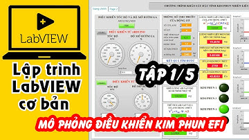 Hướng dẫn lập trình LabVIEW cơ bản - Tập 1/5 - Engine Fuel injector - điều khiển kim phun nhiên liệu