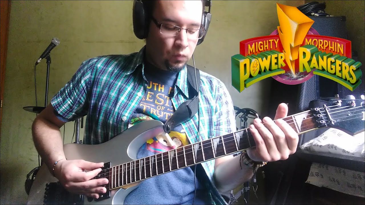 Mighty Morphin Power Rangers Opening Theme Guitar Cover YouTube