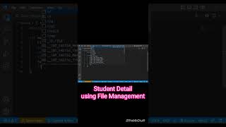 Get student detail using File management🥵||#coding#detail#tutorial