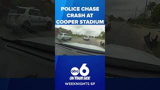 Dash camera video shows Columbus pursuit of stolen car that crashed at Cooper Stadium