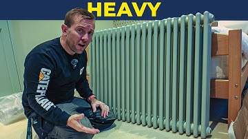 How to install a HEAVY Decorative Column Radiator
