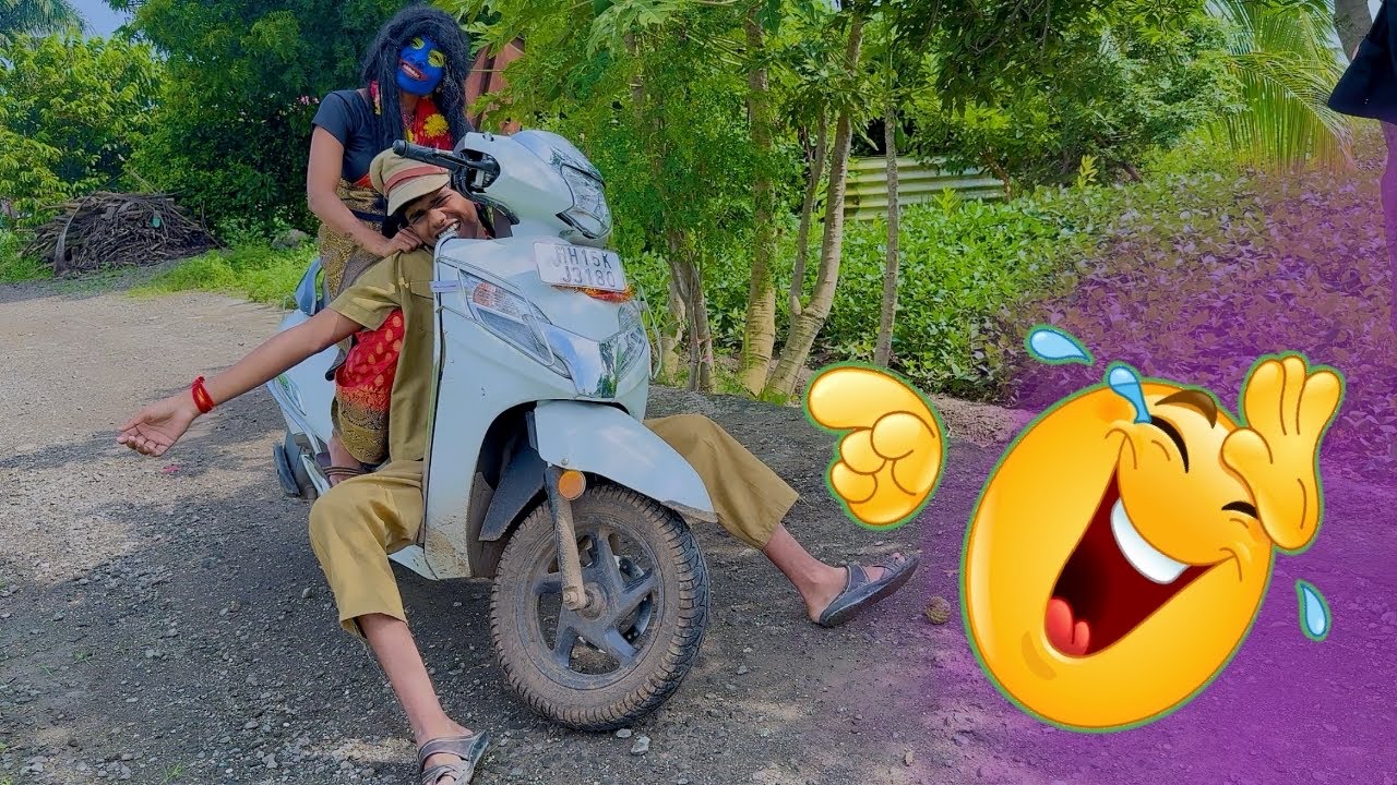 भुताने पोलीसाला गाडीवर बसून नेलं 🫣#भांडण 