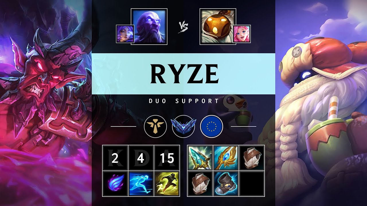 Ryze Support vs Bard - EUW Diamond Patch 25.21