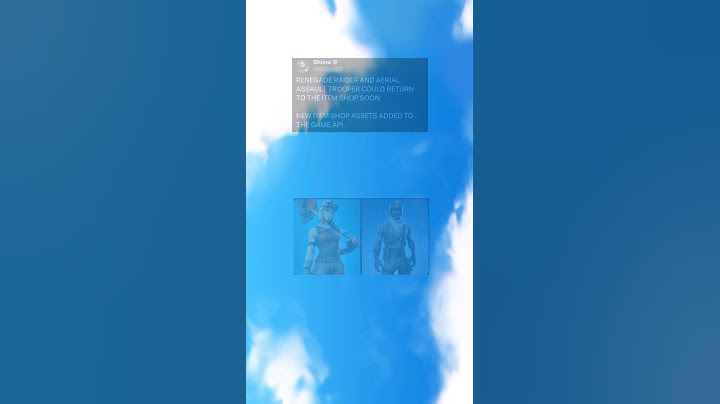 Renegade Raider & Aerial Assault Trooper To Return⁉️