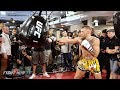 FULL & UNCUT - CONOR MCGREGOR'S MEDIA WORKOUT FOR FLOYD MAYWEATHER JR.