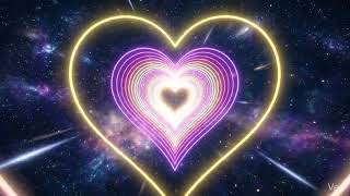 Neon Lights Heart Tunnel | 4K Moving Wallpaper Background | For Relax screenshot 4
