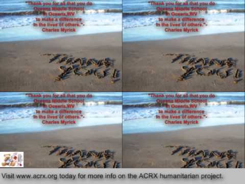 Medicine Coupons Donated To Oceana Middle School By Charles Myrick of ACRX