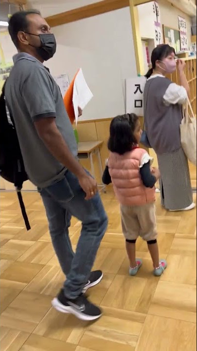 Laya’s first day in Japanese school health check up