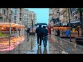 Rainy Walk in Alsancak, İzmir 4K — still walking 👣