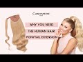 Golden Blonde Human Hair Ponytail Extension