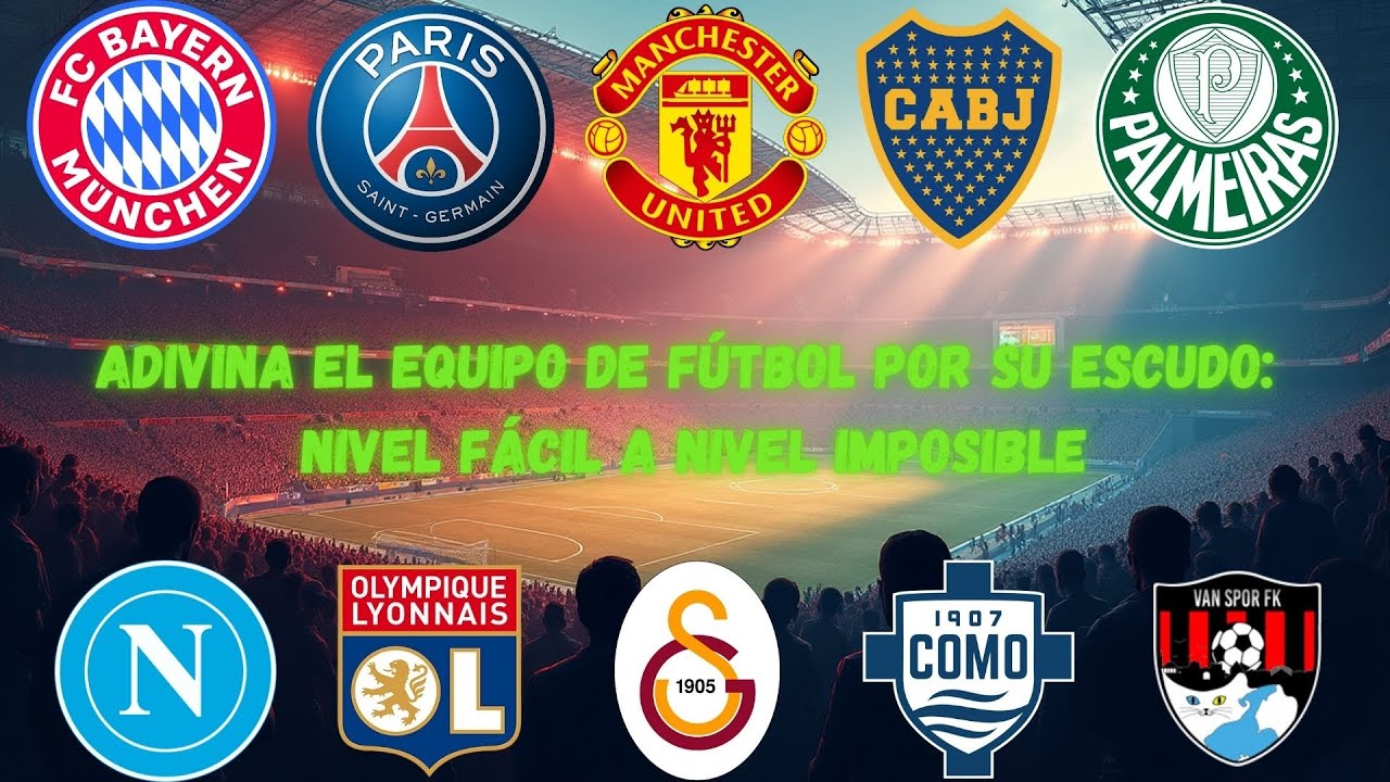 Adivina 100 equipos de futbol por su escudo