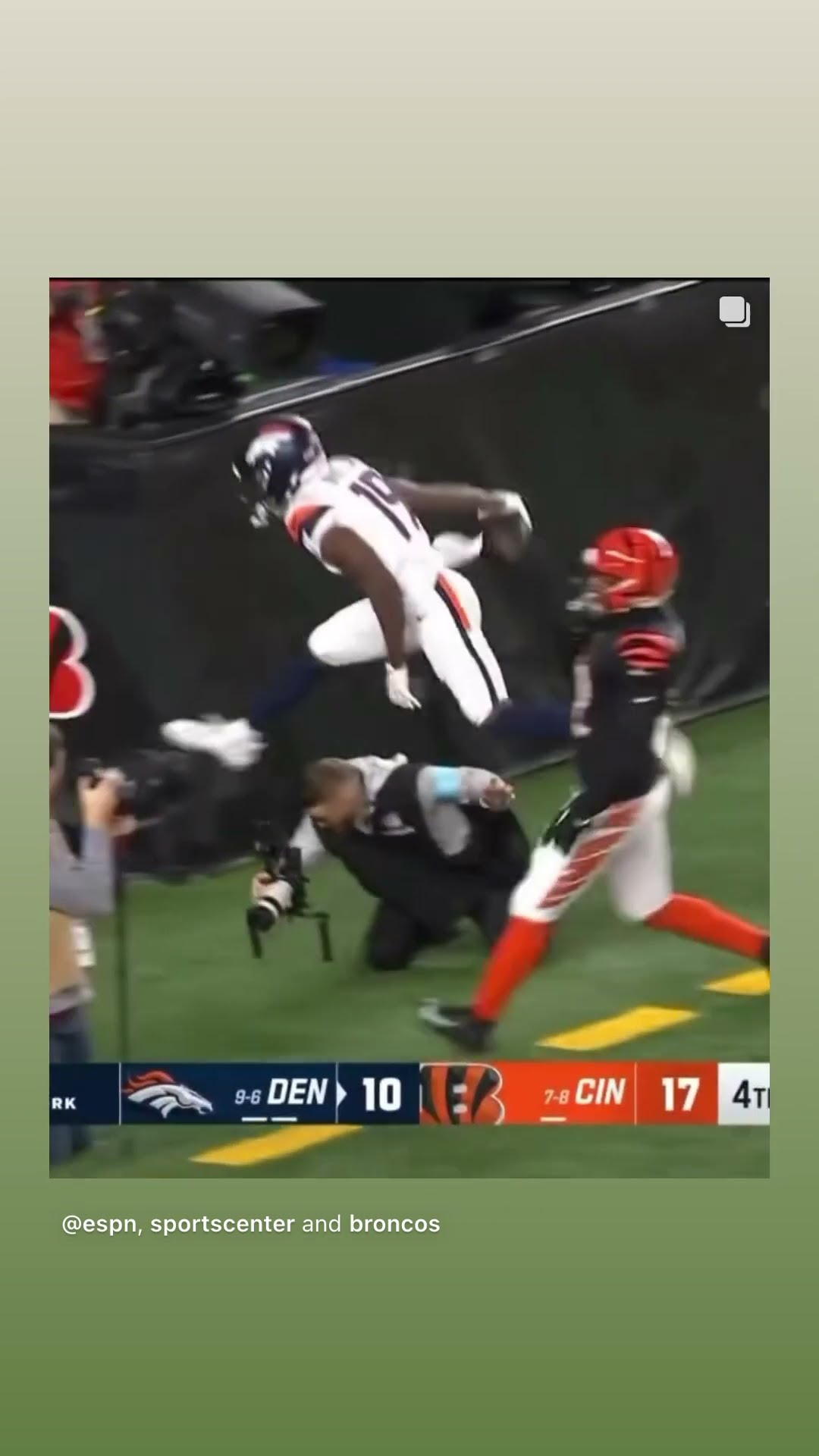They tied the game #hoodnews #broncos #bonix #MarvinMimsJr #touchdown #omg #how #wow #catch #bengals