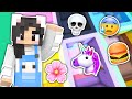 Minecraft but every room is a different emoji