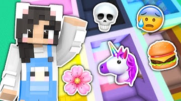 💜Minecraft BUT Every Room is a Different EMOJI