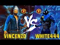 WHITE 444 VS VINCENZO / 1VS1 ONE TAP KING VS ONE TAP LEGEND