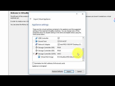 VirtualBox Tutorial 12 -  How to Import an OVA file