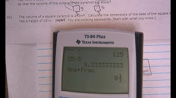finding the Volume of a pyramid (working backwards to find the height)