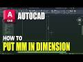 How To Put MM In AutoCAD