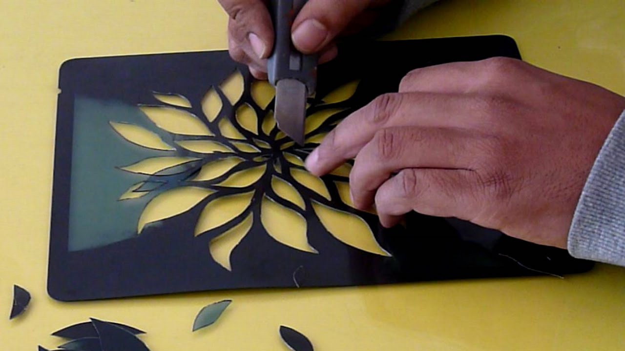 Cutart Tutorial - How to do Paper Embossing with Stencil 