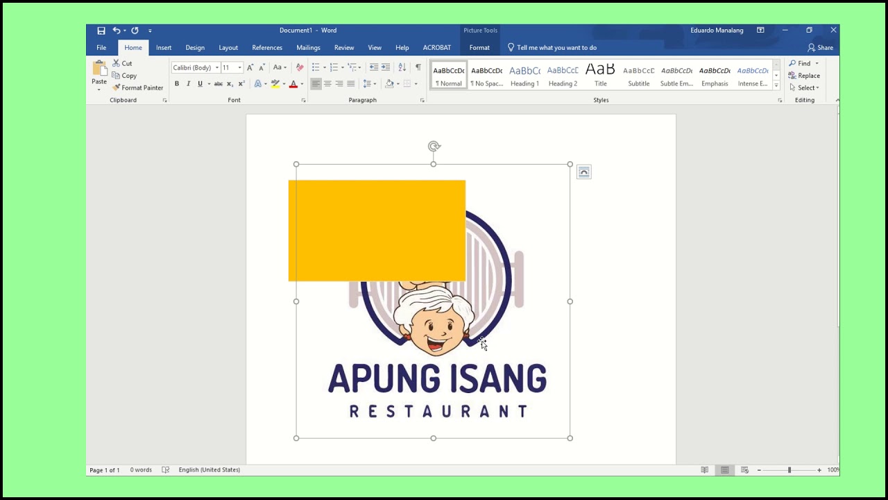 How to create Business Card using Microsoft Word YouTube