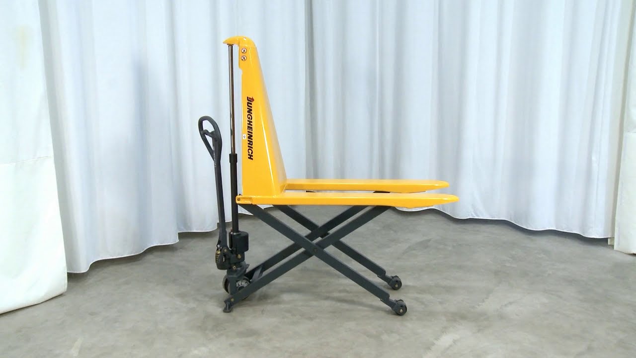 Jungheinrich AMX 10 V-GV transpalet manual cu ridicare tip foarfeca, capacitate 1000 kg