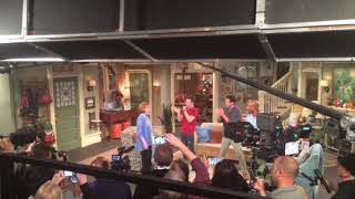 Final curtain call of Hot in Cleveland Betty White with Carol Burnett  4-1-2015