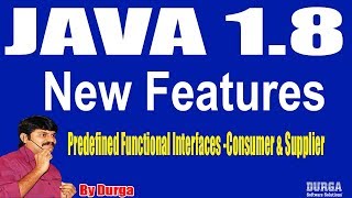 Java 1.8 New Features || Predefined Functional Interfaces||Consumer & Supplier - 24 by Durga Sir screenshot 3