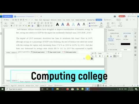 How to give/insert page number using wps /step by step