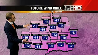 Sub-zero wind chills expected through Tuesday