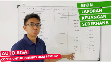 Cara membuat laporan keuangan sederhana untuk pebisnis UKM pemula. Langsung Praktek! Daging Semua!