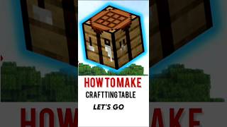 HOW to make crafting table #minecraft #blok3 #shorts #viral#crafting