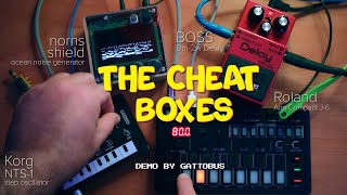 The Cheat Boxes  -  Roland J-6, Boss Dm-2w, Korg NTS-1, norns shield - Ambient demo by gattobus
