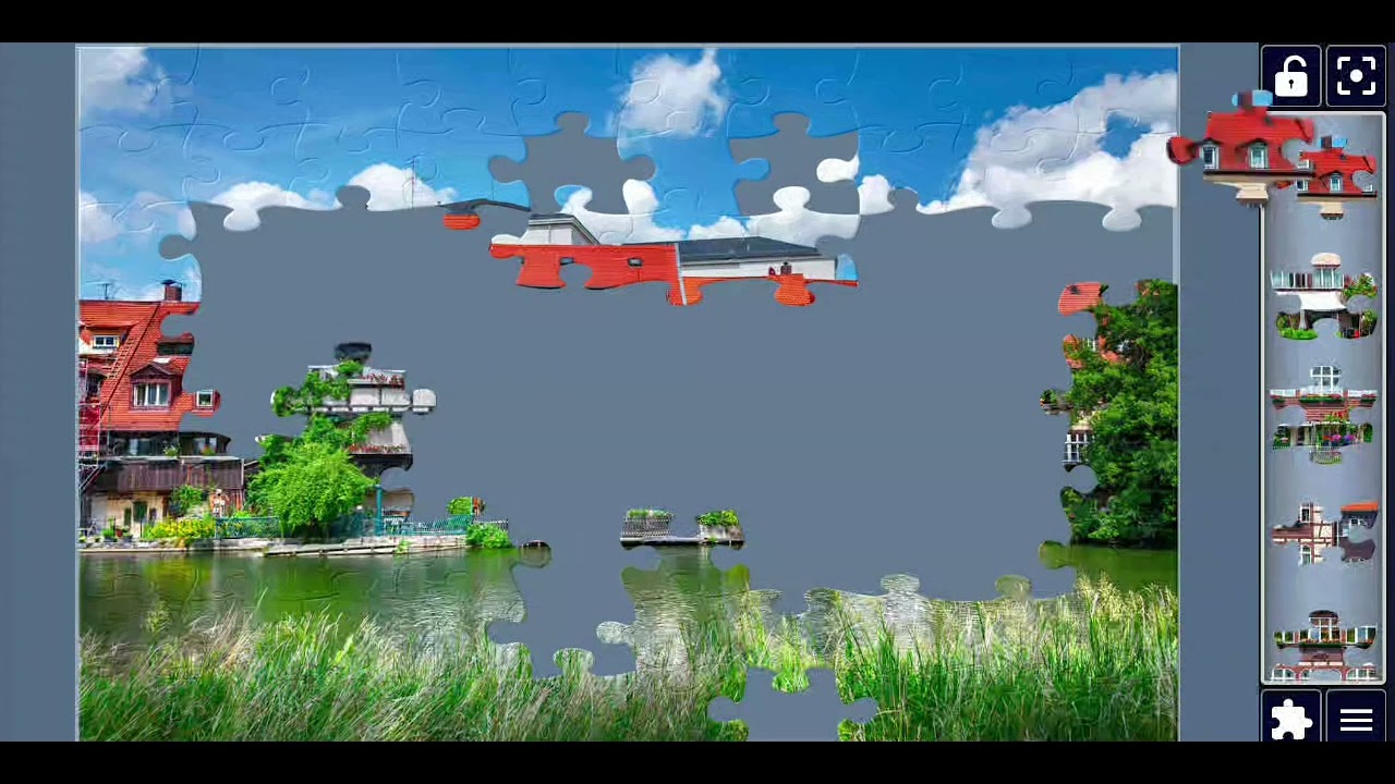 Little Venice in Bamberg 🏘️ | Beautiful Riverside Jigsaw Puzzle Challenge 🧩 Relaxing Puzzle Sounds |