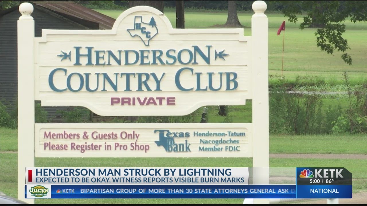 Groundskeeper struck by lightning at Henderson Country Club YouTube
