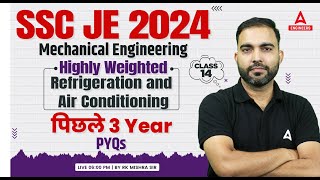 SSC JE 2024 Mechanical Engineering | Refrigeration and Air Conditioning PYQ | By RK Sir #14