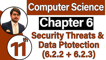 11th Class Computer Science Chapter 6 - Security threats & Data Ptotection (6.2.2) + (6.2.3)