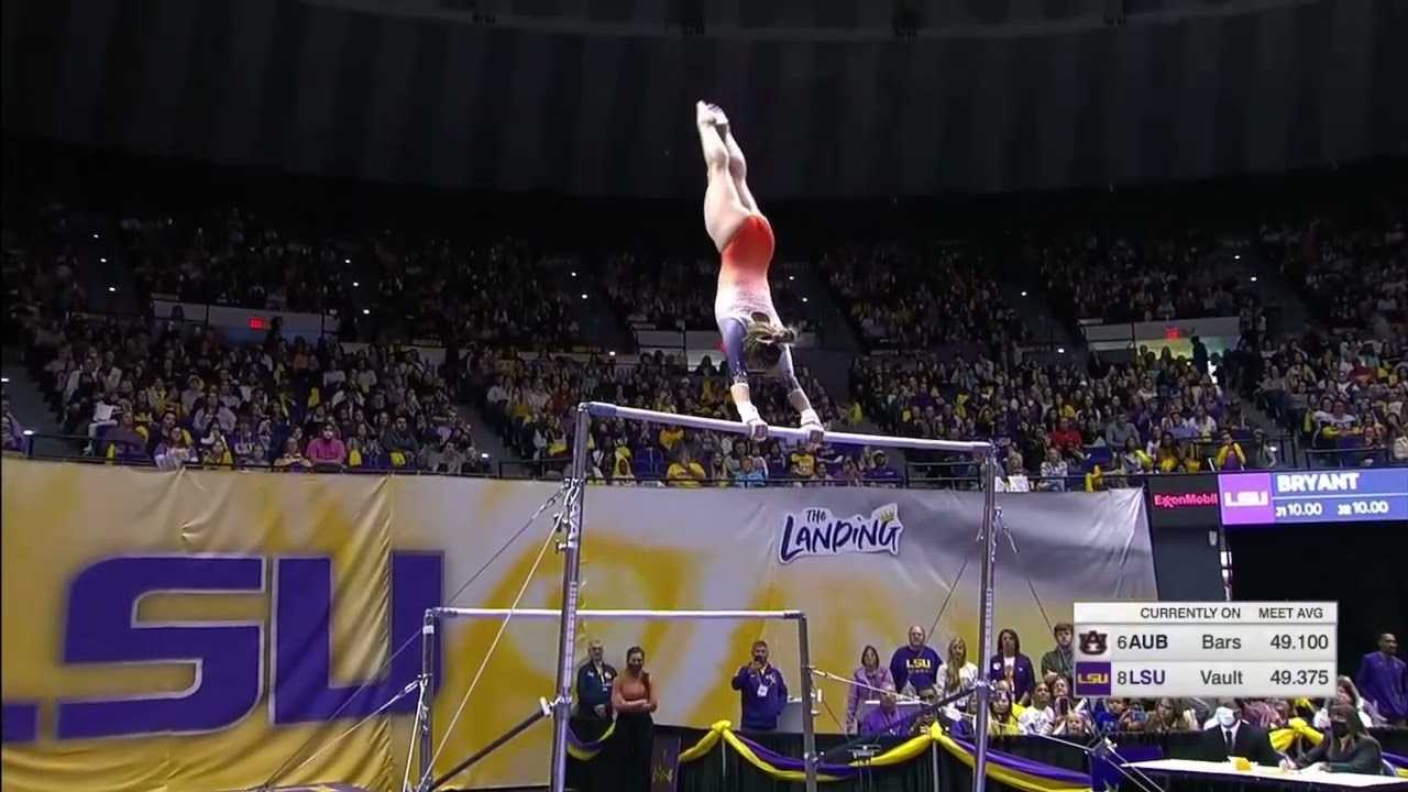 Sunisa Lee 1st Ever Perfect 10 Bars Auburn @ LSU 2022 10.000