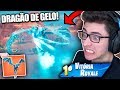 O DRAGÃO DE GELO LENDÁRIO APARECEU E DESTRUIU TUDO! Fortnite: Battle Royale