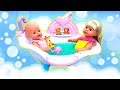 Пупсы Беби Бон в ванной 🧼🧽🛁 Видео для детей про игры в куклы Baby Born