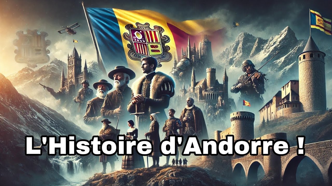 L'Histoire d'Andorre, un petit pays au milieu des Pyrénées.