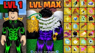 Level 1  2450 With ALL PERMANENT FRUITS in Blox Fruits Roblox