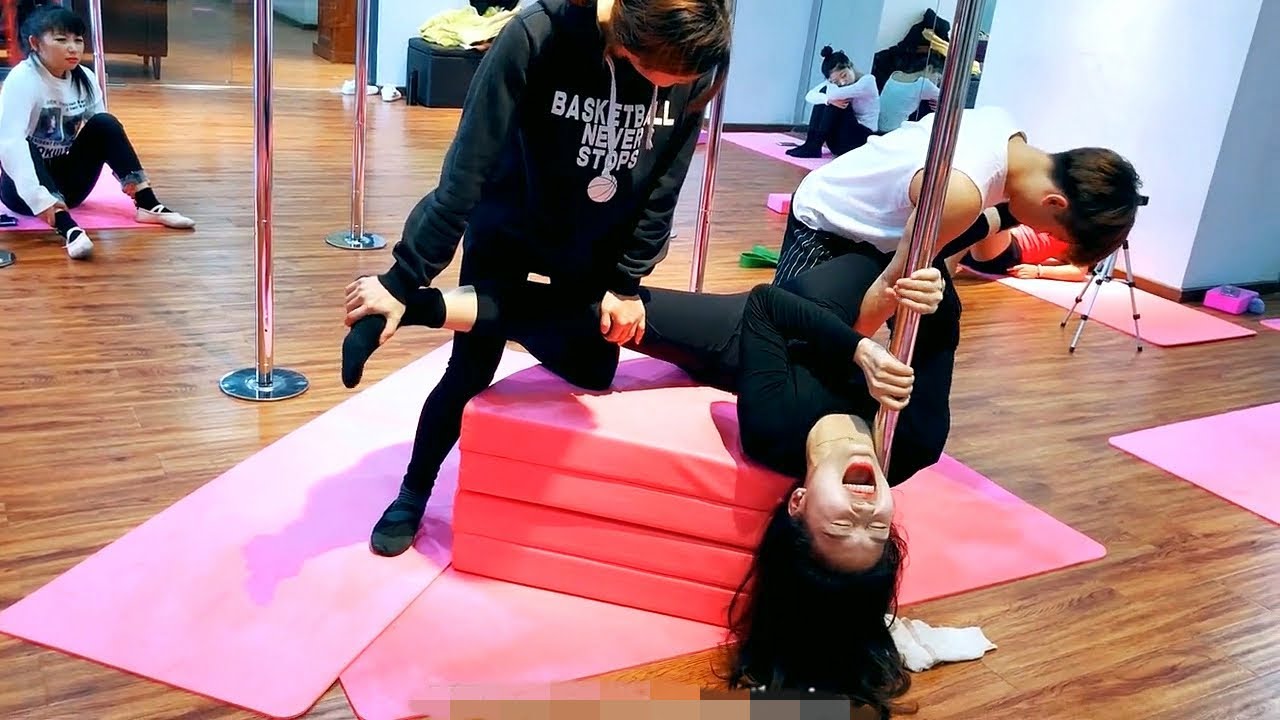 Dancer stretching. pain is temporary, success lasts forever! - YouTube