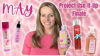 Project Use-It-Up 2026 May Finale | SO many Bath & Body Works EMPTIES | Velvet Sugar, etc!!