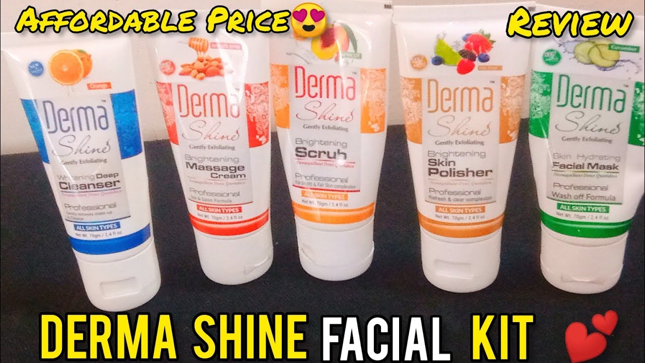 Derma Shine Whitening Facial Kit Facial At Home Step By Step Derma