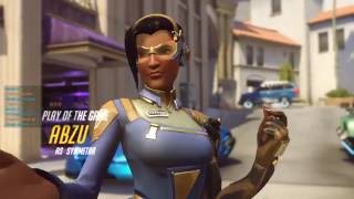 Overwatch 2016 Symmetra Full Gameplay 2(+Play of the Game)