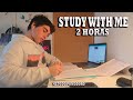 STUDY WITH ME , EN CUARENTENA ( 2 horas ) - METODO POMODORO CON CONTADOR ( funciona para aprobar)