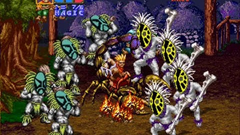 Golden Axe - The Revenge of Death Adder - ( Mame / Arcade ) - Full Playthrough - Trix