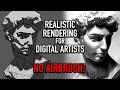 Art tutorial realistic rendering  paint without airbrush