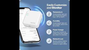 Necto RV Temperature & Humidity Monitor - [4G LTE] No Monthly Fees and No WiFi Required